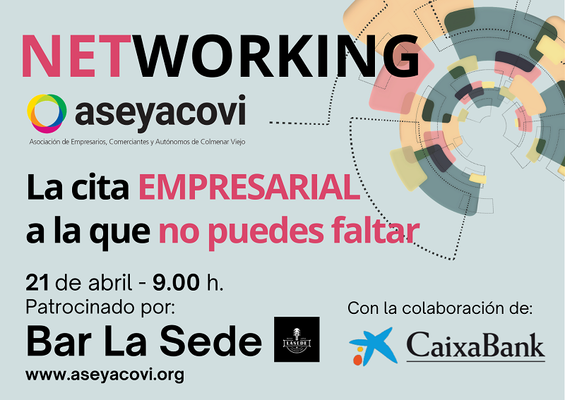 Aseyacovi reunirá a los empresarios de Colmenar Viejo en un Networking