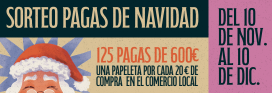 El comercio local de Colmenar Viejo repartirá 125 Pagas de Navidad