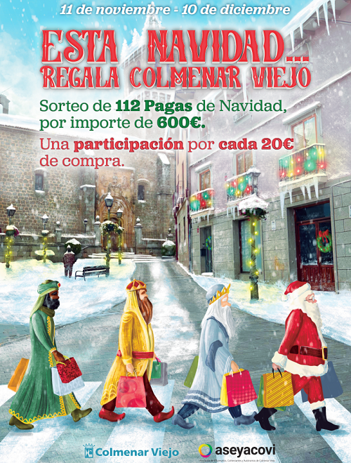 Comienza la campaña Pagas de Navidad en el comercio local de Colmenar Viejo